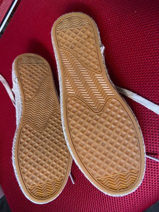 Zapatillas Lona Esparto Beige/Dorado