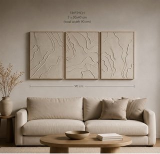 Cuadro Decorativo Texturizado Beige