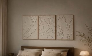 Cuadro Decorativo Texturizado Beige