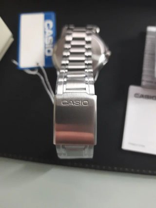Orologio Casio Uomo Argento Bianco