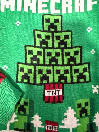 Jersey Minecraft Navidad Talla 9/10