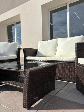 Conjunto de jardín ratán Nuevo - Envio gratis