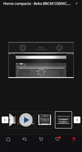 Horno Compacto Beko BBCM13300XC Negro