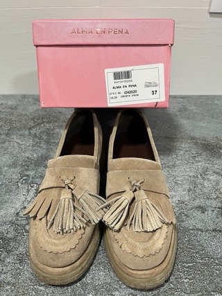 Mocasines Alma en Pena Beige