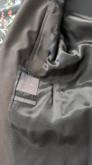 Traje de vestir Zara negro hombre