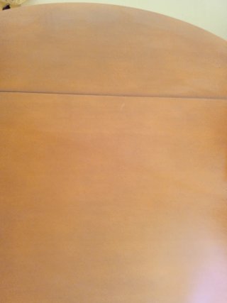 Mesa redonda extensible madera 125cm con cristal