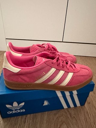 Adidas Gazelle Indoor Mujer Rosa Blanco