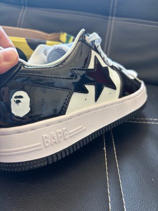 BAPE STA Zapatillas Negras y Blancas