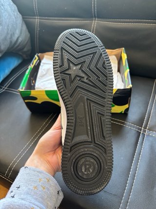 BAPE STA Zapatillas Negras y Blancas