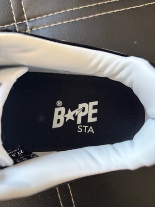 BAPE STA Zapatillas Negras y Blancas