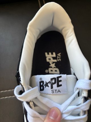 BAPE STA Zapatillas Negras y Blancas