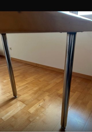 Mueble de despacho madera y cristal