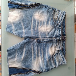 Pantaloncino donna denim con zip