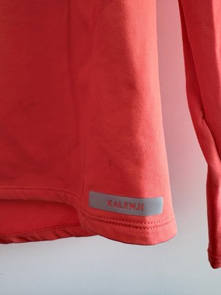 Kalenji Forro Polar Naranja Media Cremallera