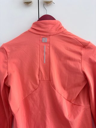 Kalenji Forro Polar Naranja Media Cremallera