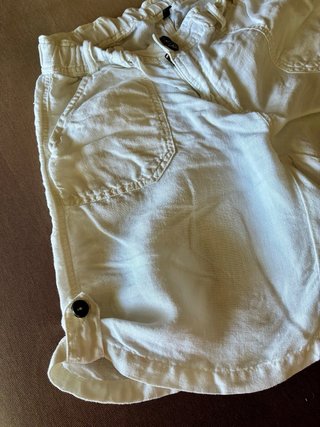 Shorts Lino Benetton blanco Talla M