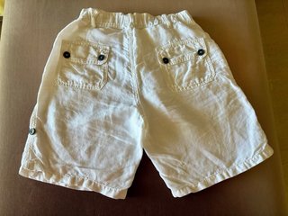 Shorts Lino Benetton blanco Talla M