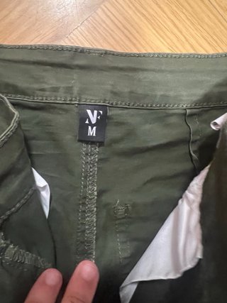 Pantalón cargo verde mujer