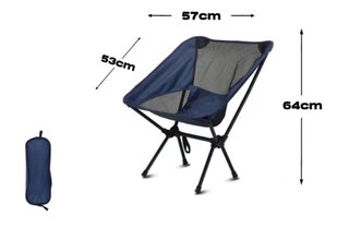 2 Sillas Plegables Camping Estilo Moon