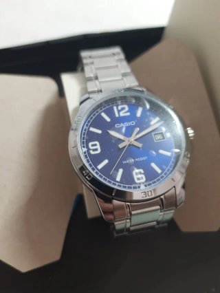 Orologio Casio Uomo Blu Argento