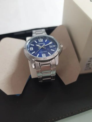 Orologio Casio Uomo Blu Argento