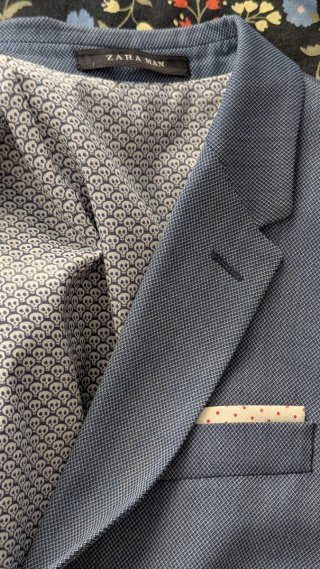 Traje de vestir azul Zara hombre