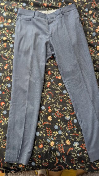 Traje de vestir azul Zara hombre