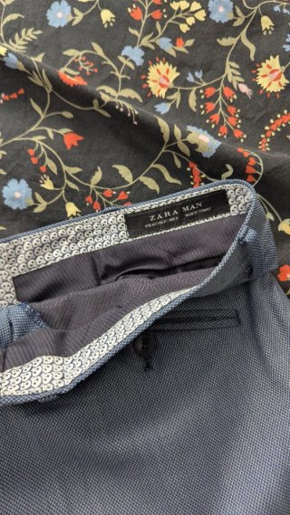 Traje de vestir azul Zara hombre