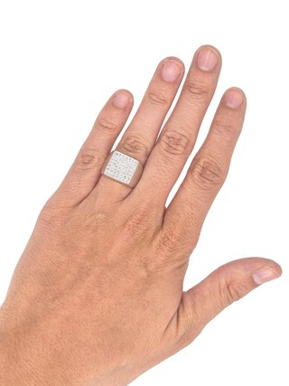 048-01-00204 Anillo Oro Blanco 18K con Diamantes
