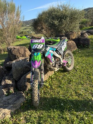 Kawasaki 450f Motocross Verde/Morado