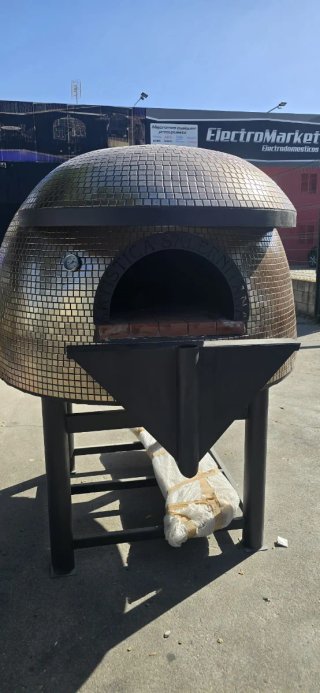 Horno de Leña Napolitano Mosaico Dorado