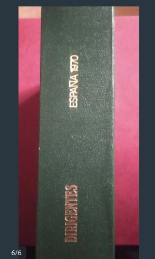 Libro antiguo: Dirigentes España 1970