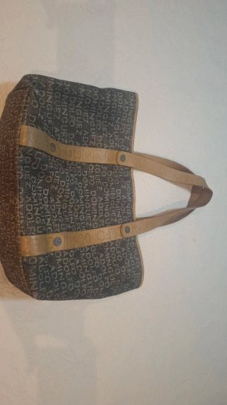 Bolso Adolfo Dominguez Gris y Beige