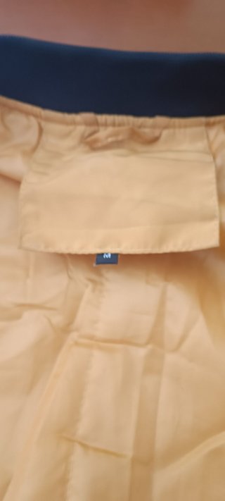 Giacca bomber gialla con zip