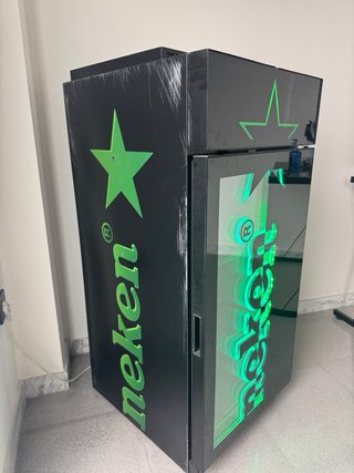 Nevera Heineken con luz LED