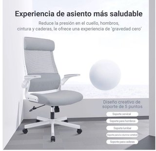 Silla de Oficina Ergonómica MELOKEA Gris