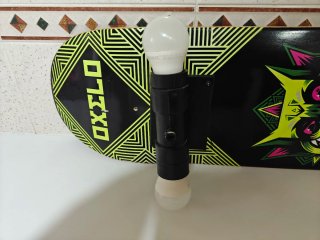 Lampara Monopatín Oxelo Negro y Verde