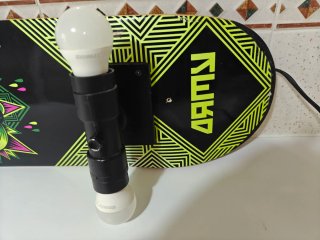 Lampara Monopatín Oxelo Negro y Verde