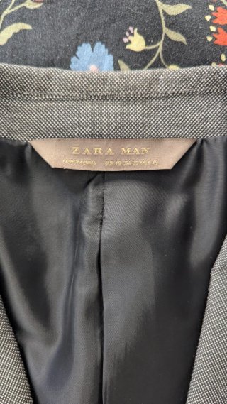 Traje Zara Gris Hombre