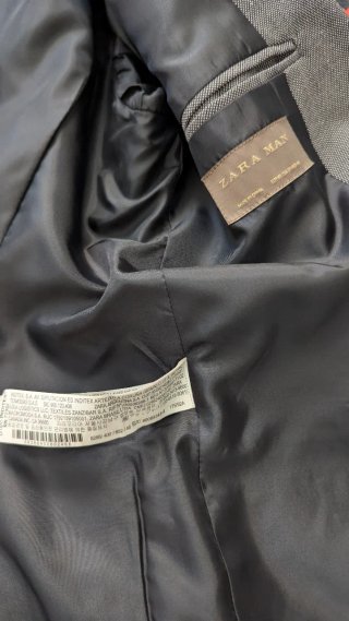 Traje Zara Gris Hombre