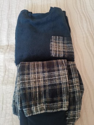 2 Pijamas Hombre Azul y Multicolor