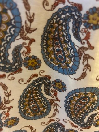 Blusa sin mangas paisley cuello punto