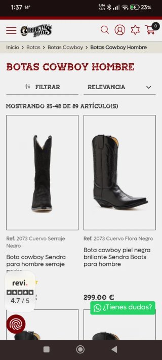 Botas Sendra Cuervo Flora Negras