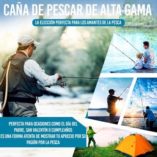 Kit Pesca Nuevo Caña Carrete Señuelos Bolsa