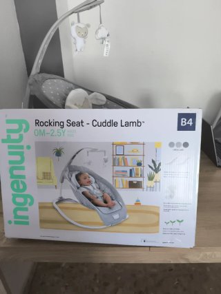 Hamaca bebé Ingenuity gris bebé niño niña