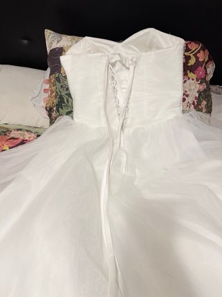 Vestido de Novia Blanco con Pedrería