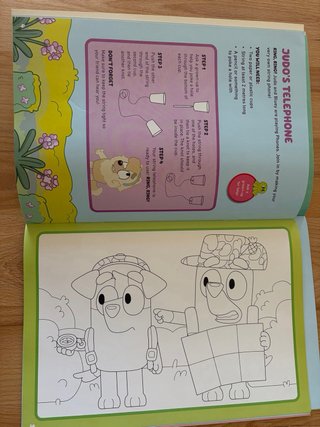 Bluey Libros en inglés con juegos para niños