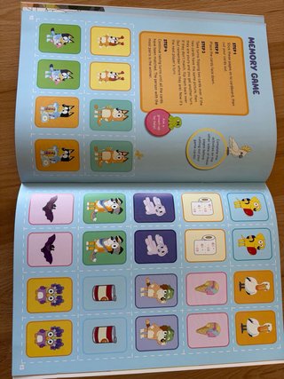 Bluey Libros en inglés con juegos para niños