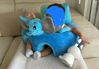 Cojín Elefante Azul para Bebé