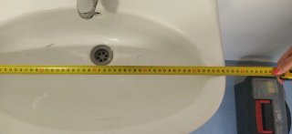 Lavabo de porcelana blanco con pedestal